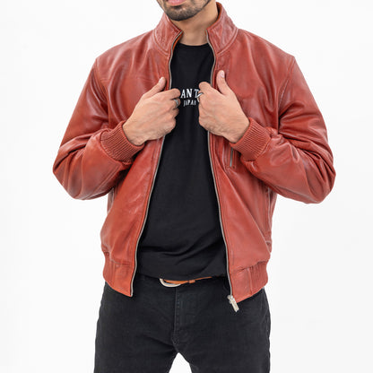 Burgundy Leather Jacket