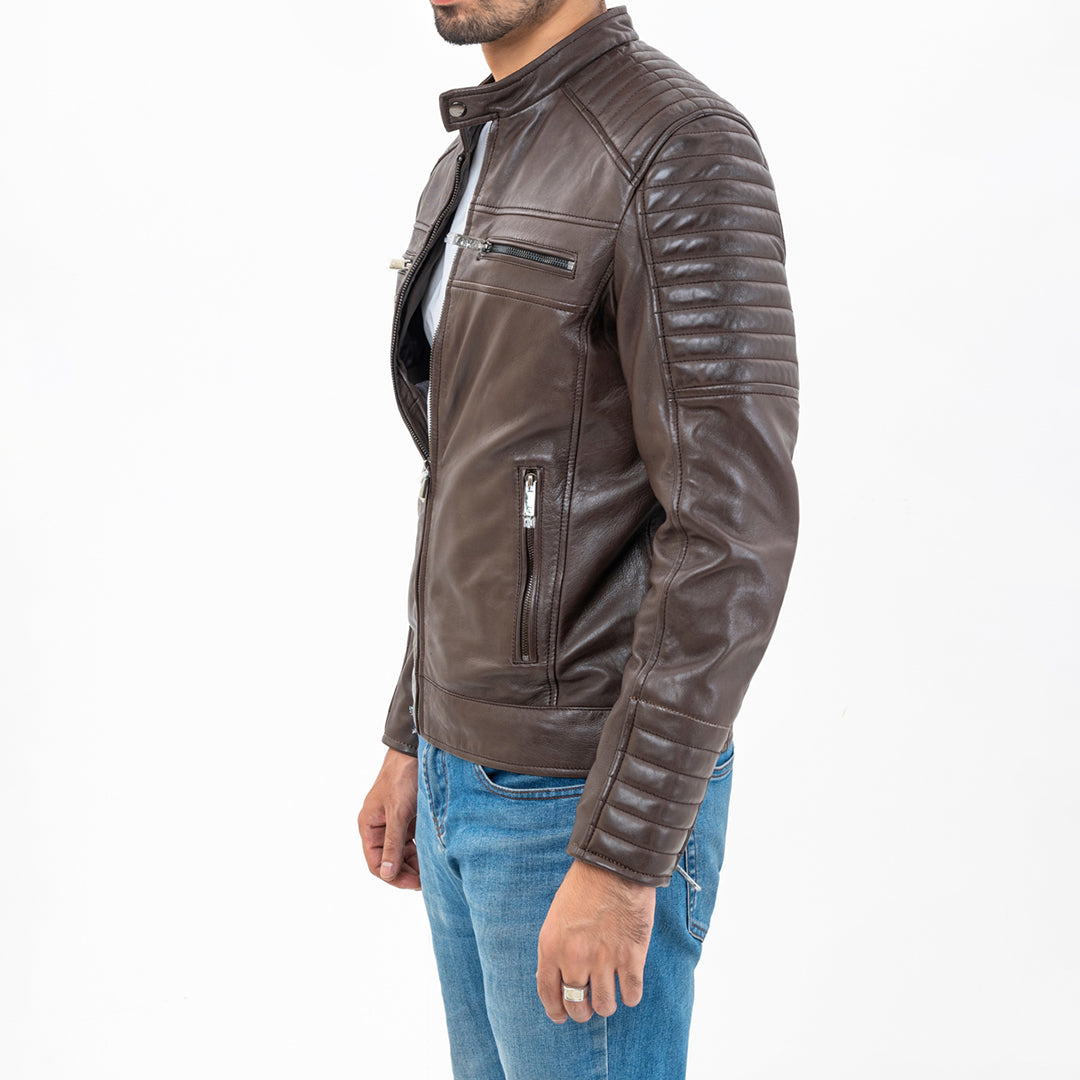 Dark Brown Leather Jacket