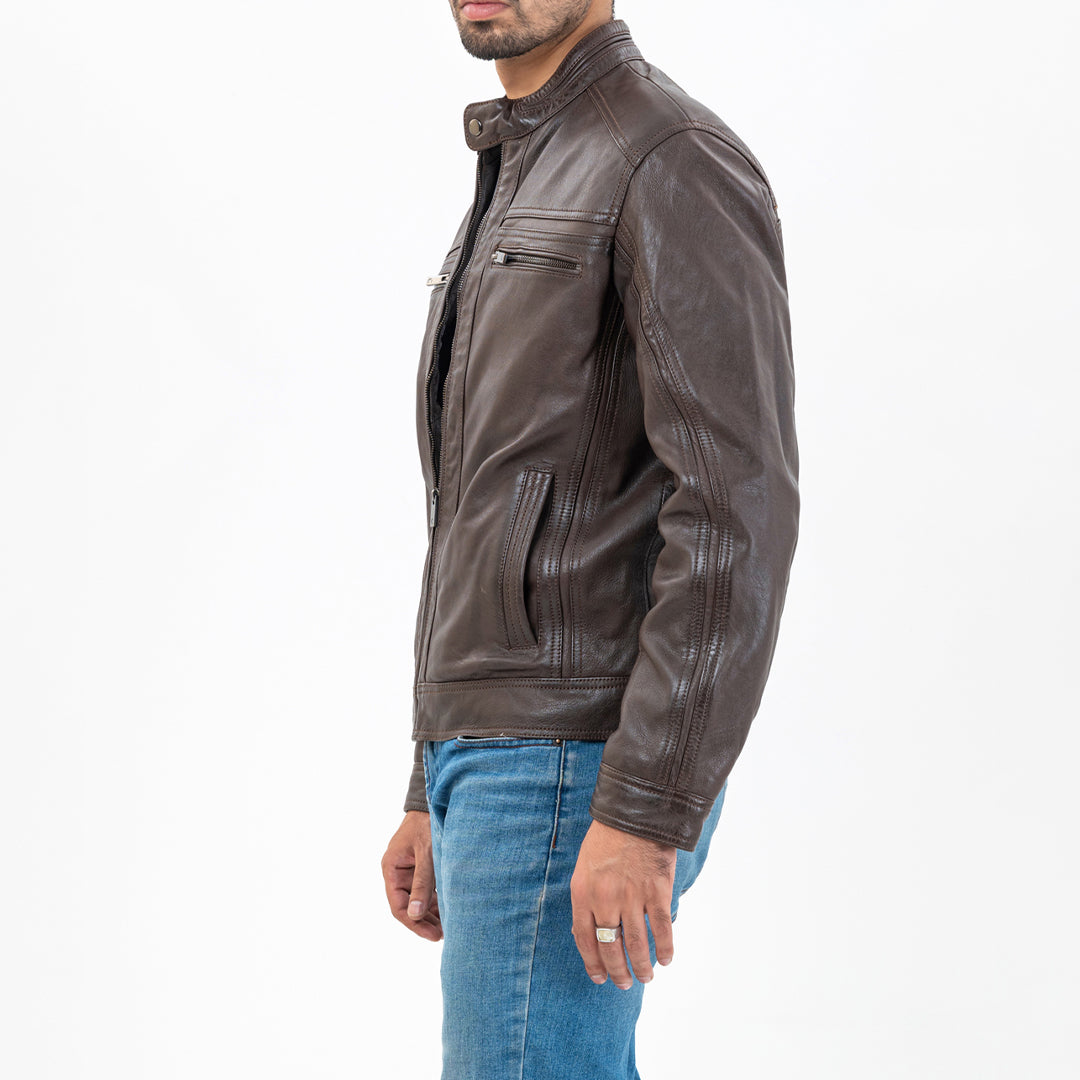 Dark Brown Leather Jacket