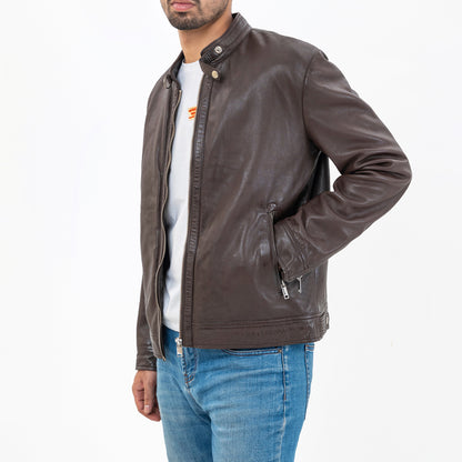 Dark Brown Leather Jacket