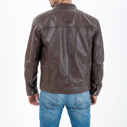 Dark Brown Leather Jacket