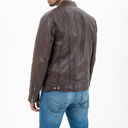 Dark Brown Leather Jacket