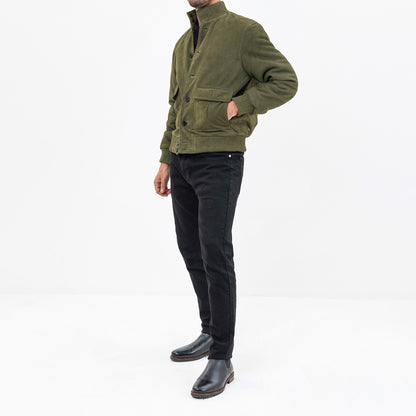 Olive Green Leather Jacket